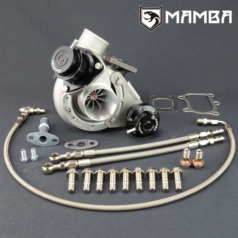 MAMBA Billet 2.35" TD04L-13T w/ 6cm T25 Housing & BOV