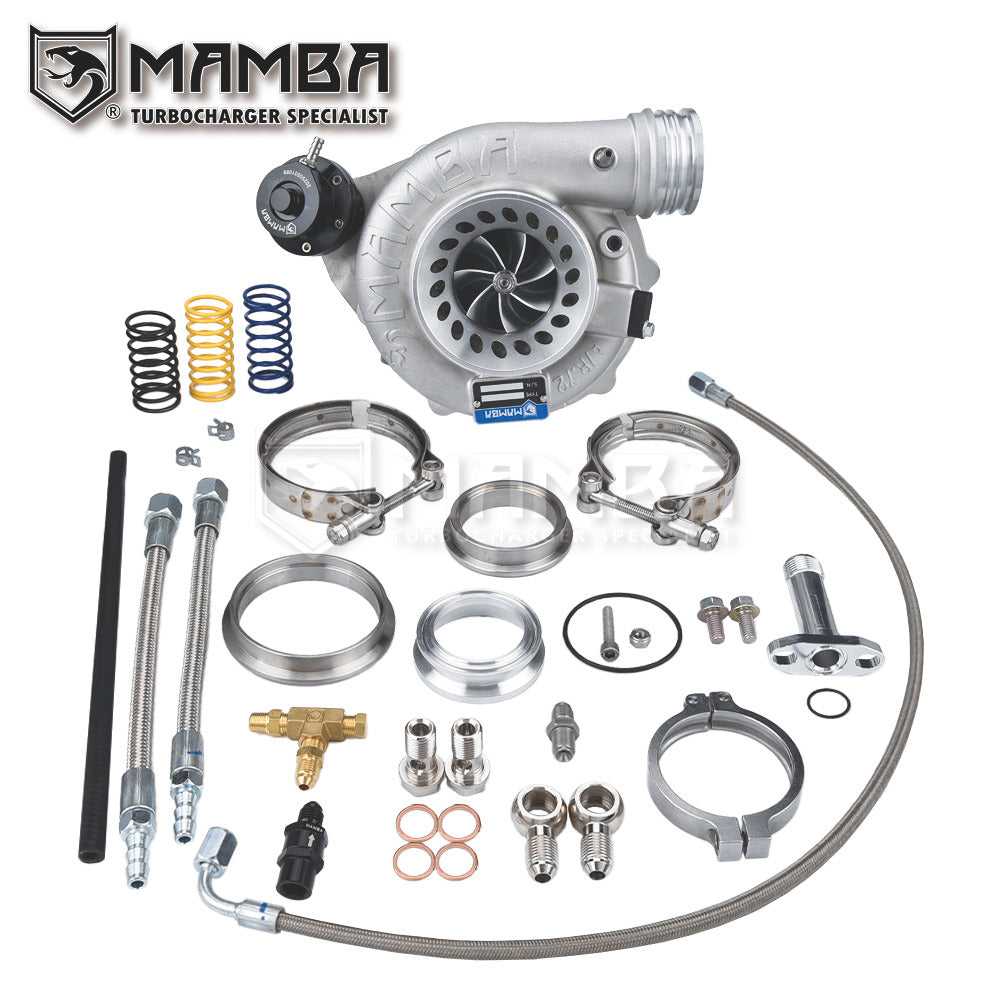 G30-900 D5-7 Ball Bearing Turbocharger + .72 Dual V-Band